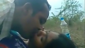 Outdoor Sexual Encounter With South Asian Woman In Jungle