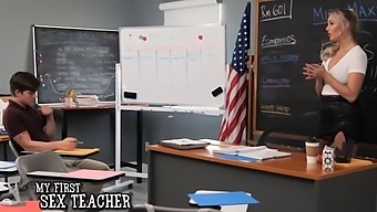 Innocent Coed Learns More Than Academics From Her Blonde Teacher